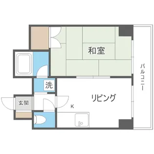 ドミ17公園通り【706号室】の間取り