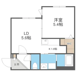 ホロムア美園【2階】の間取り