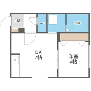 ラグナベルデ美園【3階】の間取り
