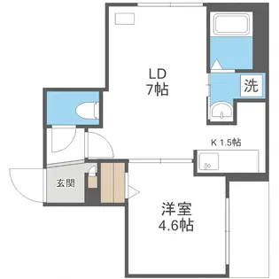 ラグジースペース栄通12【2階】の間取り