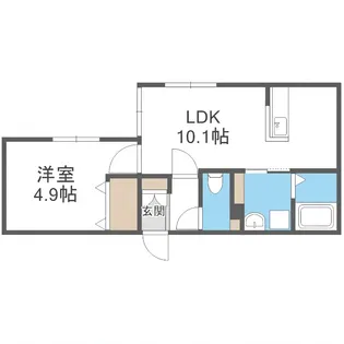 ステラ幌西【105号室】の間取り