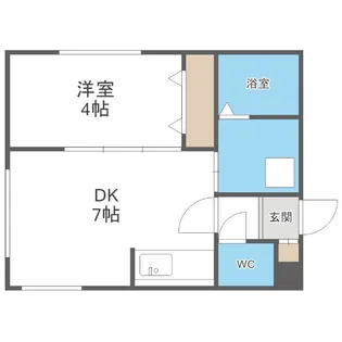 ラグナベルデ美園【4階】の間取り