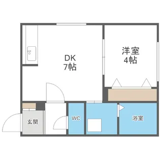 ラグナベルデ美園【4階】の間取り