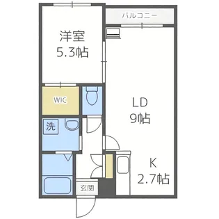 CARRERA東札幌(カレラ)【1階】の間取り