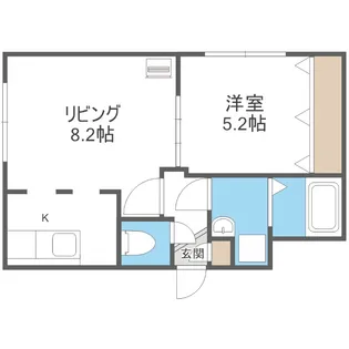ジュネパレス札幌【2階】の間取り