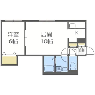 ノーブル円山【1階】の間取り