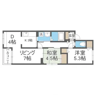 リラハイツ伏見Ⅱ【3階】の間取り