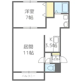 セレナ【401号室】の間取り