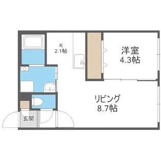 ボヌール美園【4階】の間取り