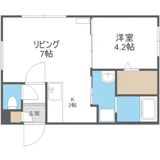 COROCORO南8条(コロコロ南8条)【403号室】の間取り