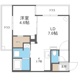 ALTUS南平岸【1階】の間取り