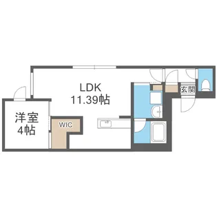 ドルチェ南郷8【401号室】の間取り