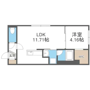 ドルチェ南郷8【202号室】の間取り