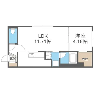 ドルチェ南郷8【402号室】の間取り