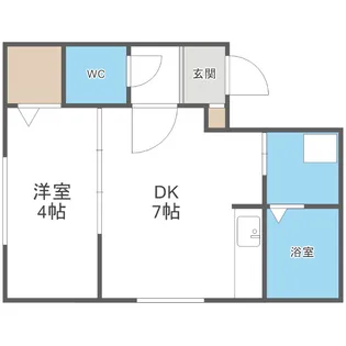 ラグナベルデ美園【4階】の間取り