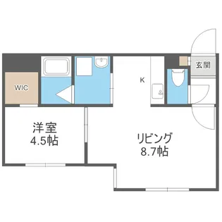 レトワール平岸【4階】の間取り