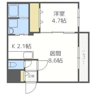SERENO VERDE(セレーノヴェルデ)【3階】の間取り