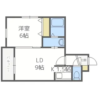 Luxeaer月寒東【4階】の間取り