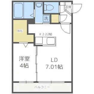 Red Orb YAMAHANA(レッドオーブヤマハナ)【3階】の間取り