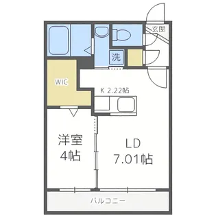 Red Orb YAMAHANA(レッドオーブヤマハナ)【2階】の間取り