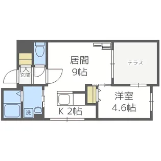 ロテュス1315【1階】の間取り