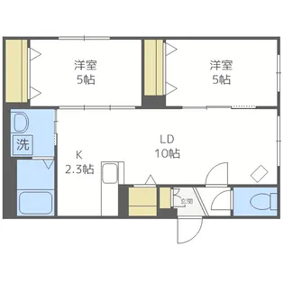 ウィリデ【1階】の間取り