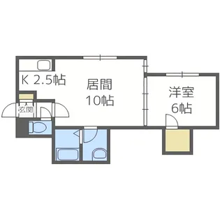 レストヒルズ菊水【2階】の間取り