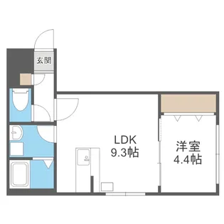 ドゥージエム II【1階】の間取り