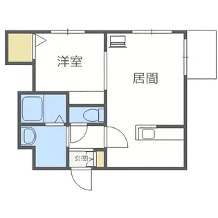 ラベンデール山鼻【1階】の間取り