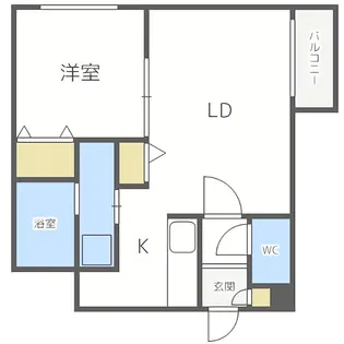 モンテリブロ札幌東【3階】の間取り