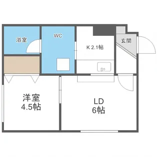 ブランノワールリヴィエール【2階】の間取り