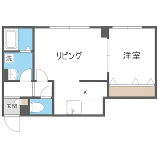 ノースタウン月寒【202号室】の間取り