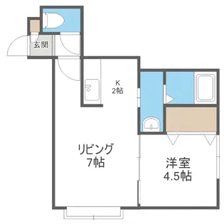 クラージュ16【202号室】の間取り