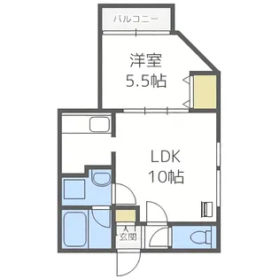 エミネンス南郷14【2階】の間取り