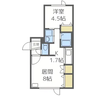 Oggi南円山【2階】の間取り