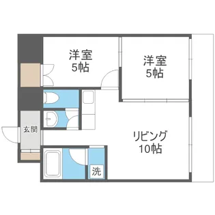 けいほくレジデンス【303号室】の間取り