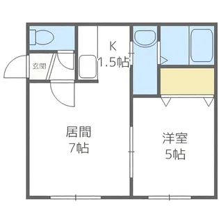 サザンヒルズ壱番館【205号室】の間取り