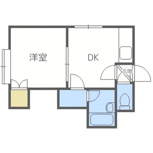 ビブレ月寒西Ⅱ【205号室】の間取り