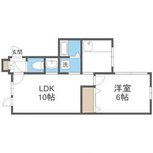 プラティーク東札幌【401号室】の間取り
