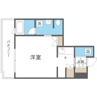 ラフィネタワー札幌南3条【9階】の間取り