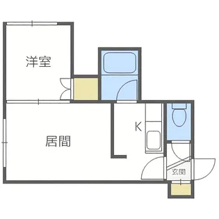 アーバンコート菊水III【102号室】の間取り