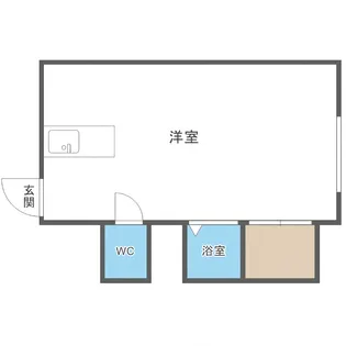 レジデンスいちい【2号室】の間取り