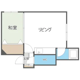 北菱パークハイツ【6号室】の間取り