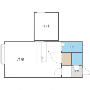 バーディTAMAI【107号室】の間取り
