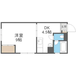 札幌ニュースカイマンション【306号室】の間取り