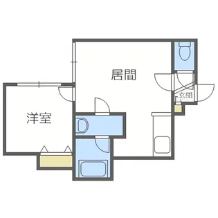 JUNJUNハウス南郷【106号室】の間取り