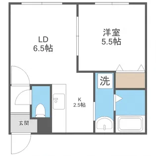 ボヌール月寒【4階】の間取り