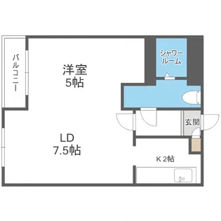 ハウスオブリザ平岸壱番館【106号室】の間取り