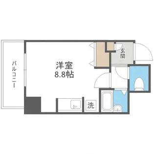 WEST10【8階】の間取り