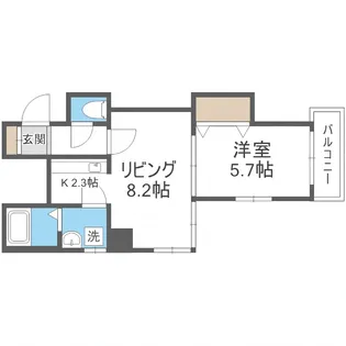 ブルーミン本郷【5階】の間取り